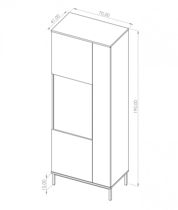 Vitrína QUARTY QT-07