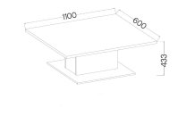 Konferenční stolek DENNVER WH10