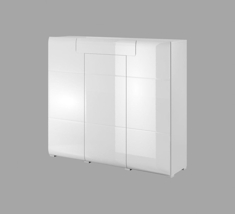 Komoda I TOLEDO Bílá/ bílý lesk