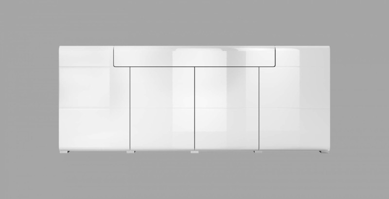 Komoda II TOLEDO Bílá/ bílý lesk