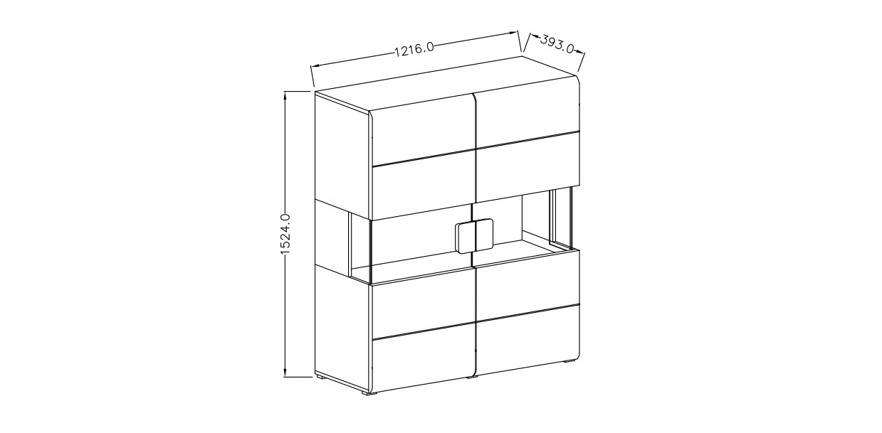 TOLEDO Obývací sestava Bílá/ Dub San Remo