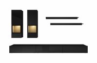 Obývací sestava ATHENS Černý supermat