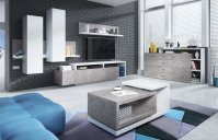 Závěsná skříňka s policí BOTA Bílá - beton Colorado