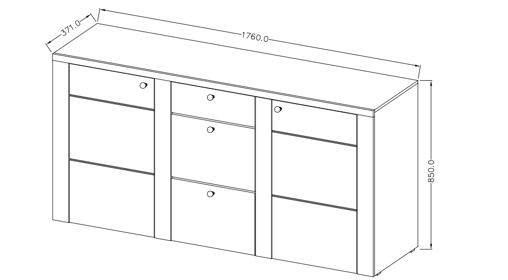 Obývací sestava LARONA Saténový ořech
