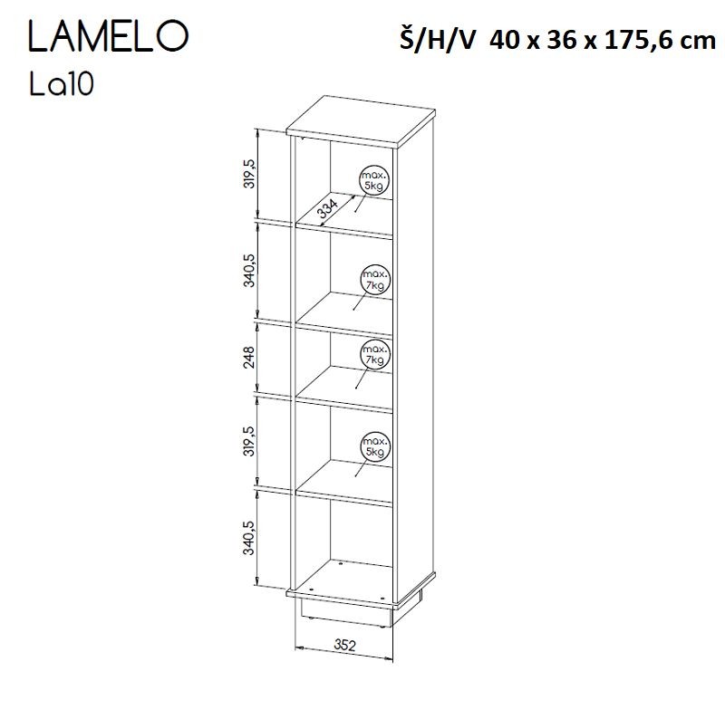Regál LAMELO 10