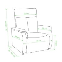 Relaxační křeslo TAPIO XXL  SKLADEM