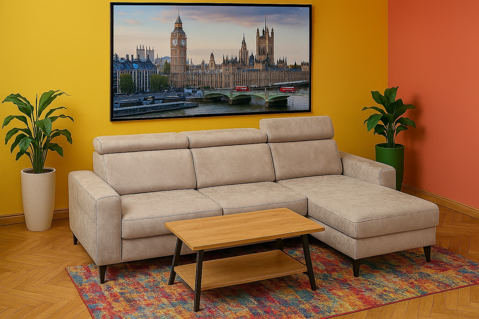 Sedací souprava ASPEN I pravý roh látka Salvador