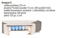 Manželská postel BOXSPRING 507