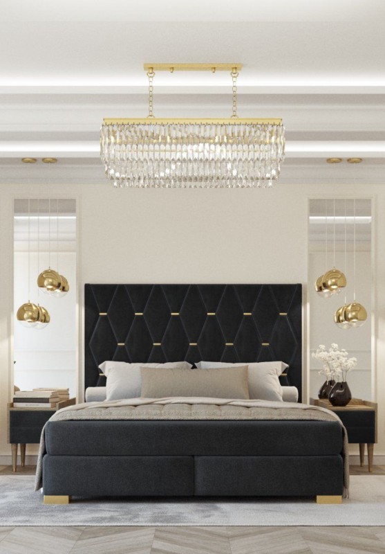 Manželská postel BOXSPRING 707