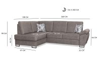 Rohová sedací souprava MILLAN