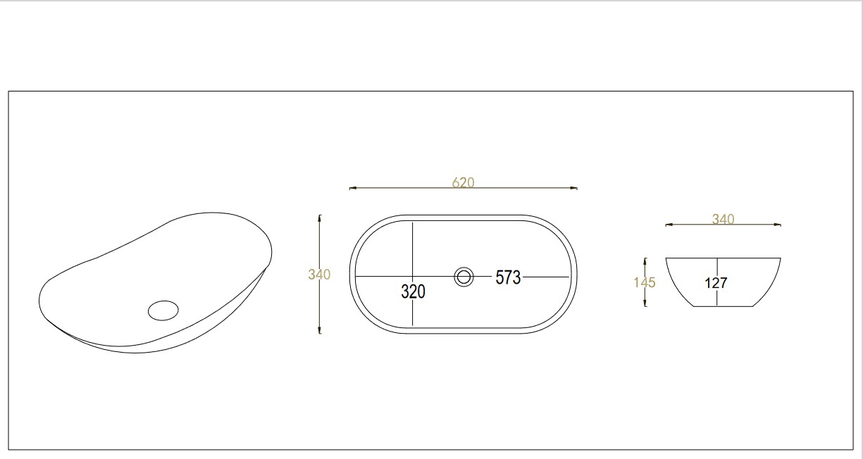Umyvadlo na desku UN LENA MB 2
