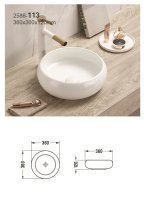 Umyvadlo na desku UN WIKI MC