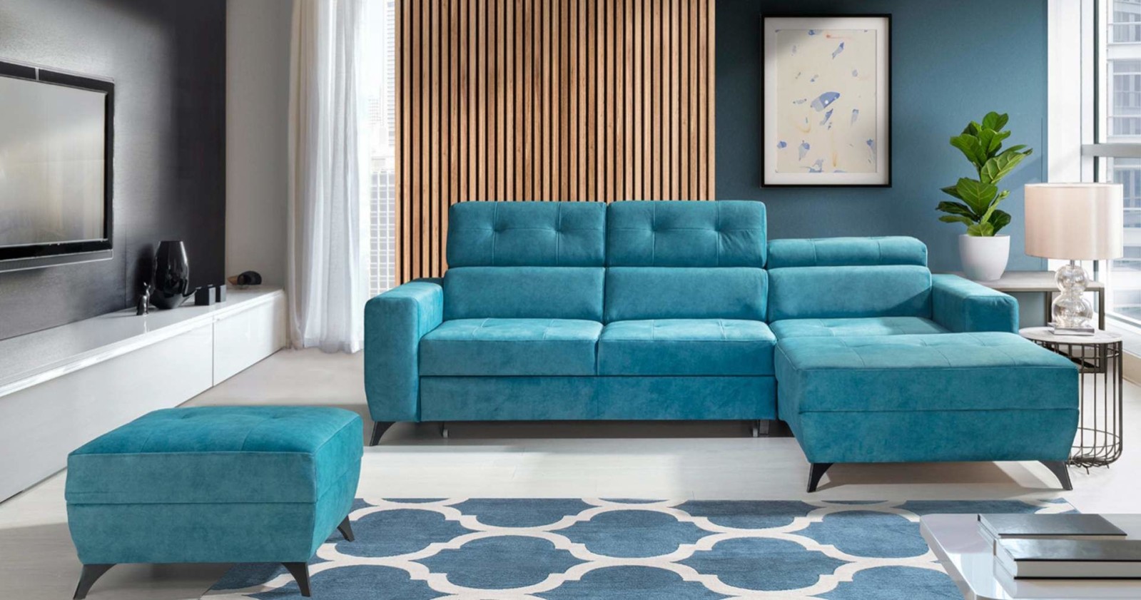 Kožená sedací souprava PORTLA