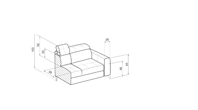 Kožená sedací souprava PORTLA