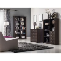 Regál Finezia F8 Dub Sonoma čokoláda