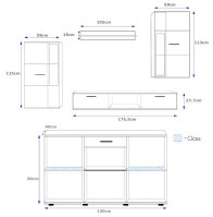Obývací stěna SALZA MDF