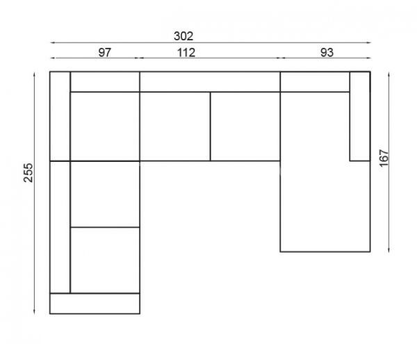Sedací souprava VENNTO do U 3