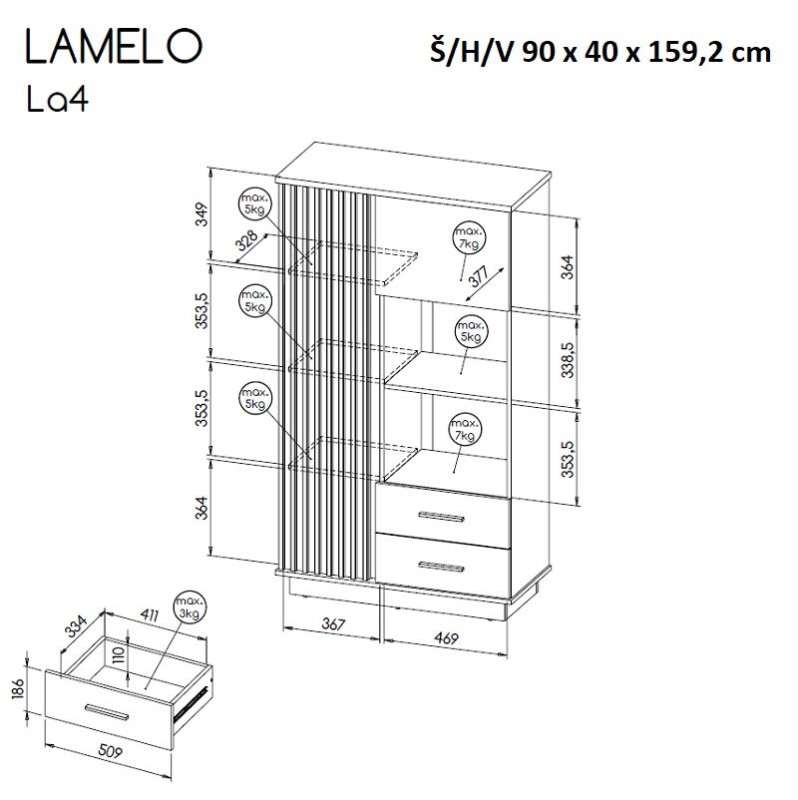 Jídelní sestava LAMELO