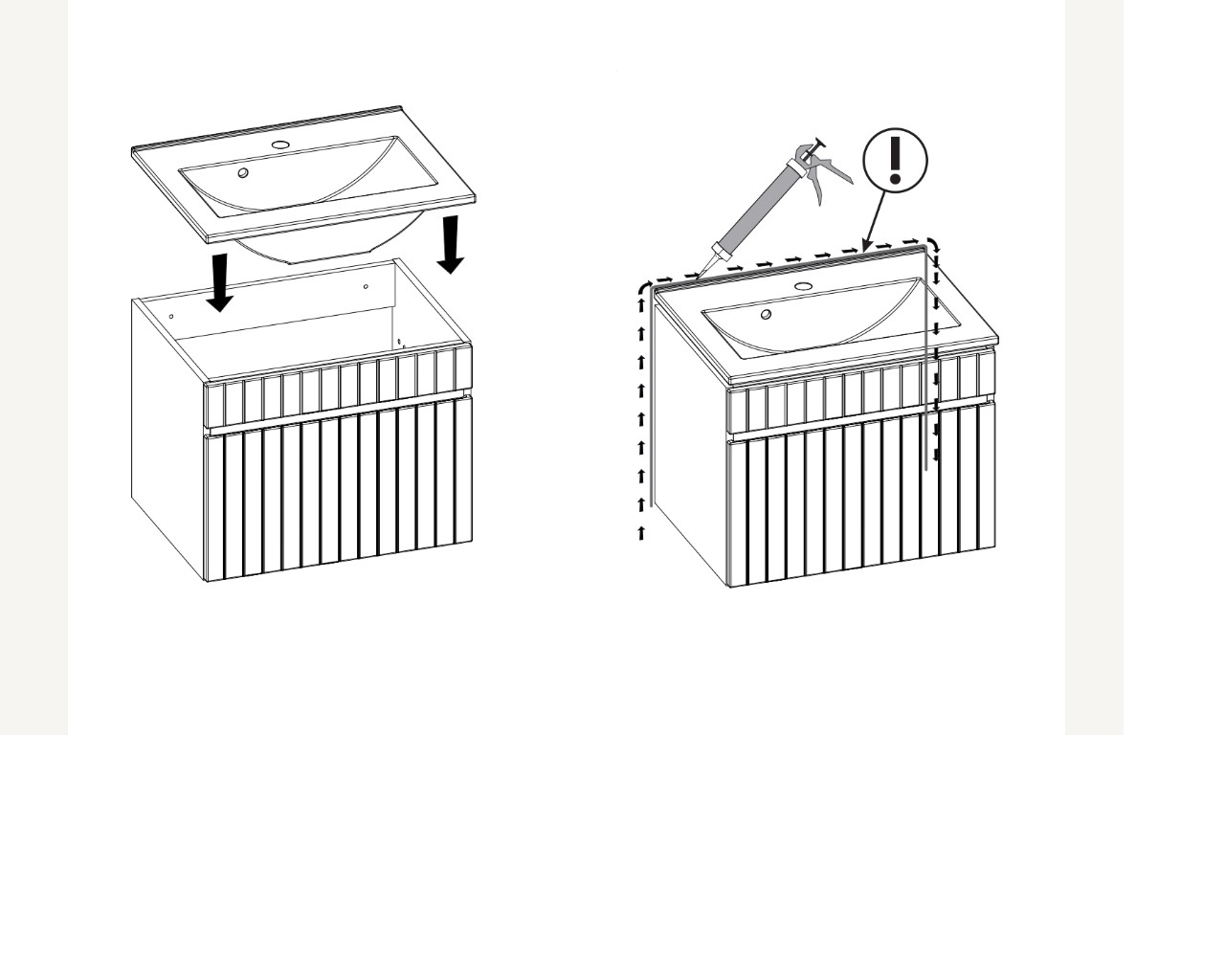 Koupelnová skříňka ADELLE BÍLÁ 82-40 - pod umyvadlo 40