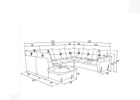 Sedací souprava ALMEIRA do U