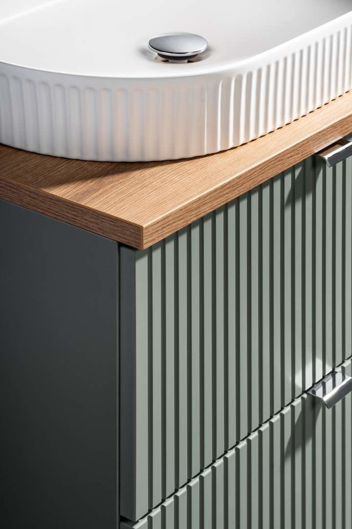 Koupelnová skříňka LINE ŠALVĚJ 82-80 2S - pod umyvadlo 80