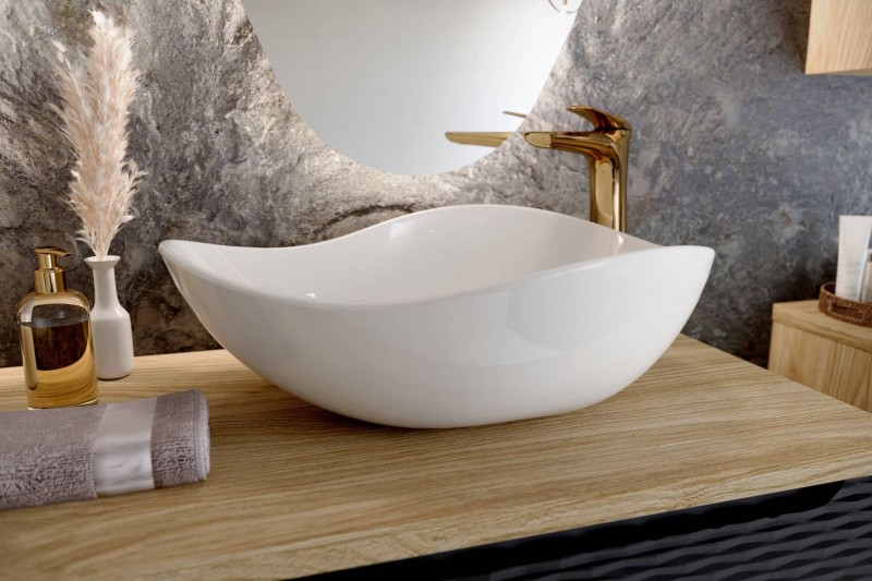 Koupelnová skříňka OCEAN BÉŽOVÁ 82-60 2D - pod umyvadlo 60