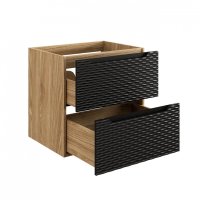 Koupelnová skříňka OCEAN ČERNÁ 82-70 2S - pod umyvadlo 70