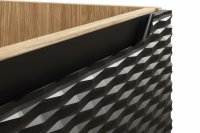 Koupelnová skříňka OCEAN ČERNÁ 80-02 2D - vysoká