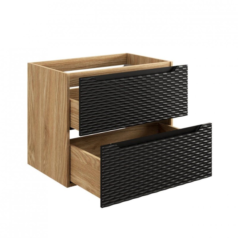 Koupelnová skříňka OCEAN ČERNÁ 82-70 2S a deska  SKLADEM