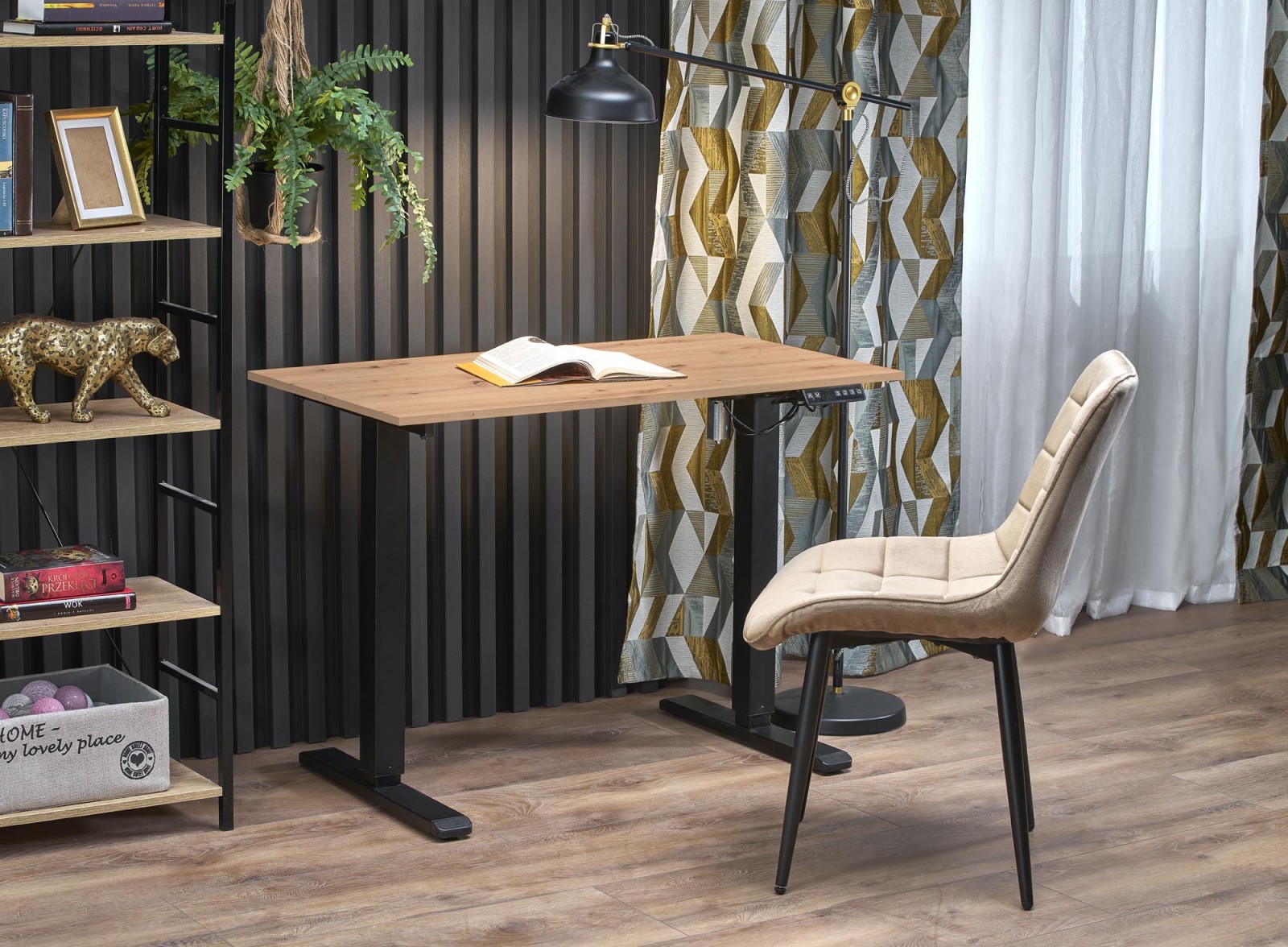 PC stolek B53 černá/dub