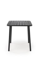 Zahradní stůl čtvercový BOSCO černý