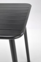 Zahradní stůl čtvercový BOSCO černý