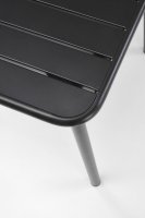 Zahradní stůl čtvercový BOSCO černý