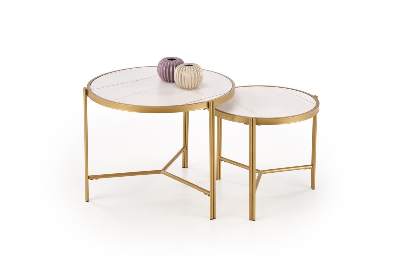 Set konferenčních stolků FATIMA  bílá