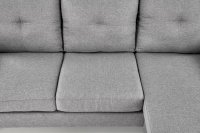 Pohovka s taburetem GERSON šedá