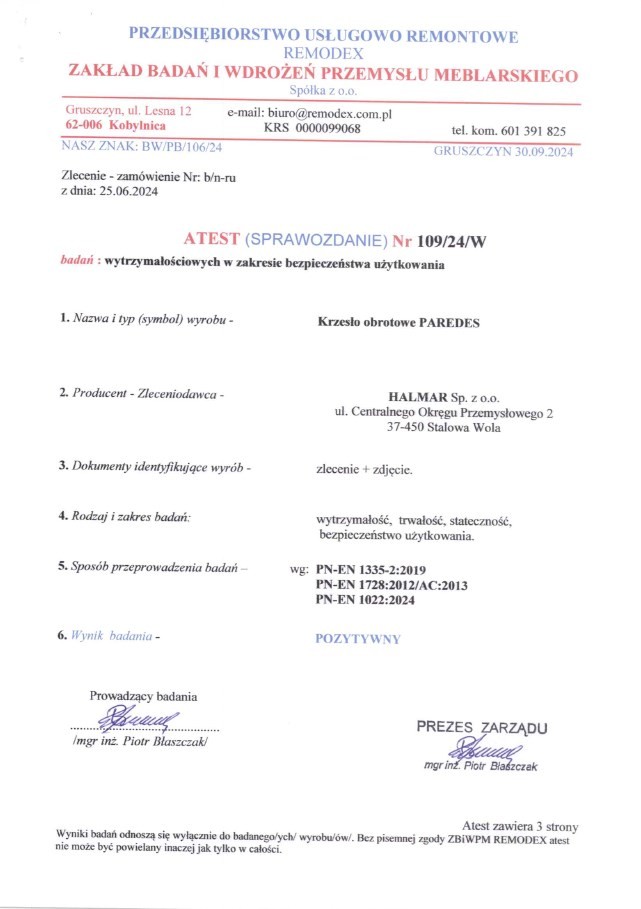 Kancelářské křeslo PAREDES