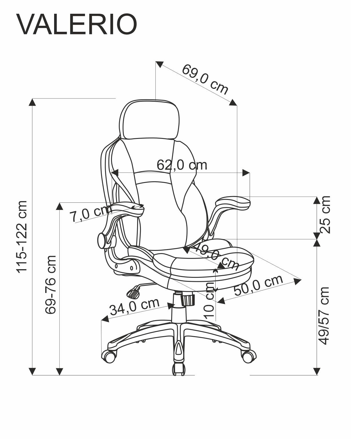 Kancelářské křeslo VALERIO