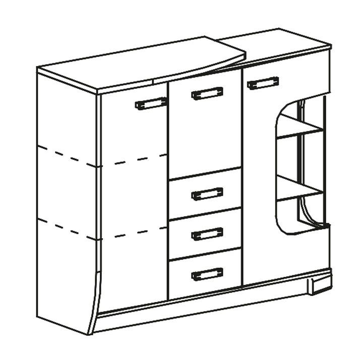Kombinovaná komoda ROMERO 7