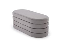 Taburet lavice CALPI šedý