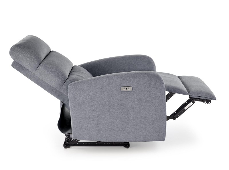 Křeslo ušák CARINIO šedé