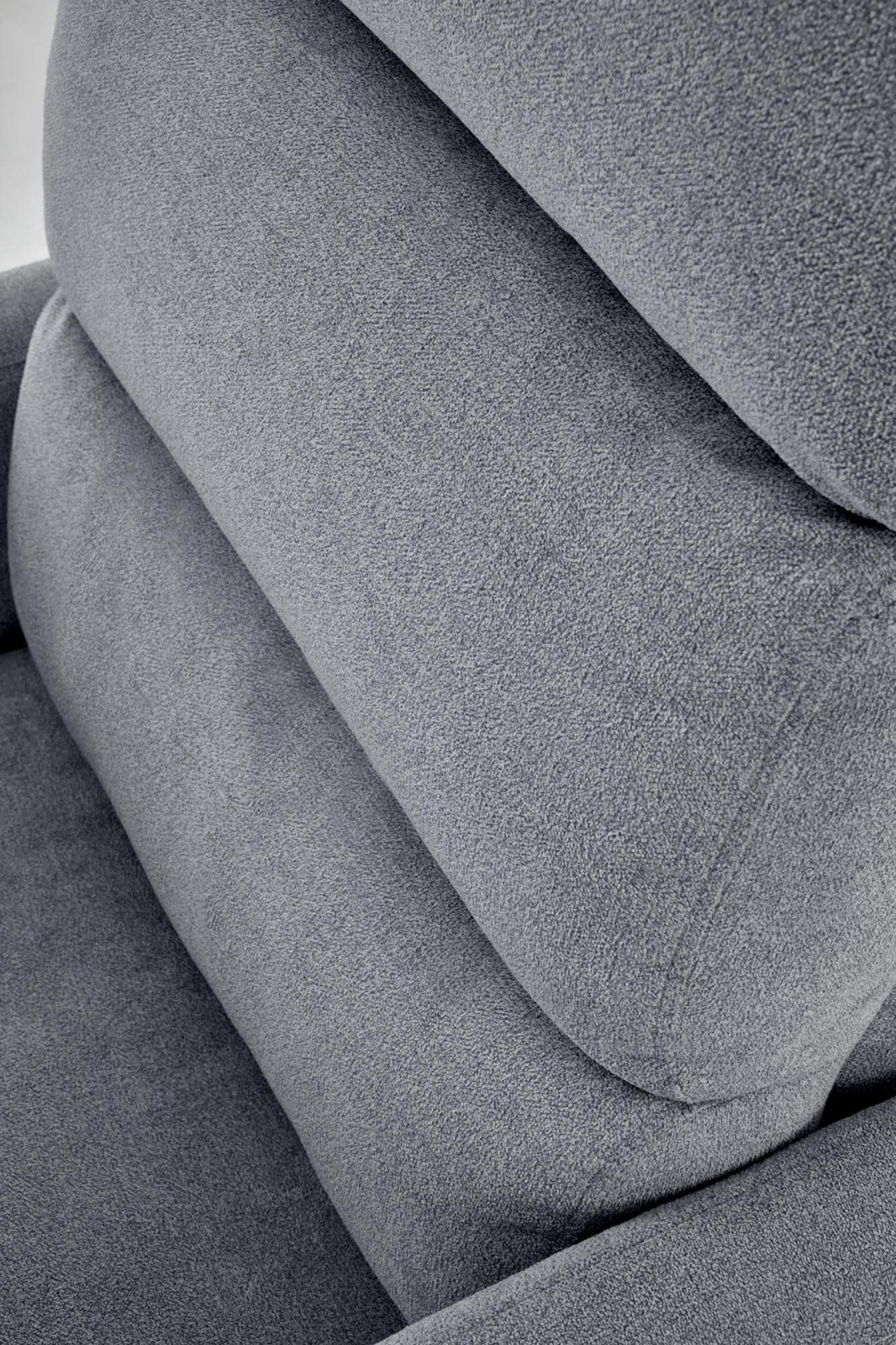 Křeslo ušák CARINIO šedé