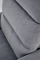 Křeslo ušák CARINIO šedé