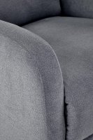 Křeslo ušák CARINIO šedé