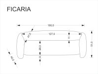 Taburet lavice FICARIA