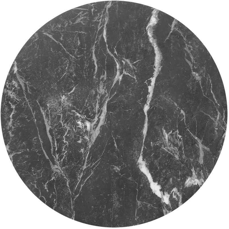 Set konferenčních stolků FLAMINGO černý/bílý mramor/černá