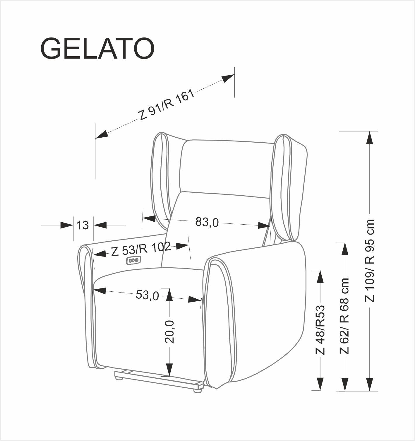Křeslo ušák GELATO béžové