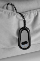 Křeslo ušák HORTON šedé