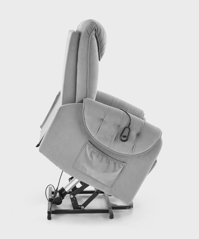 Křeslo ušák HORTON šedé