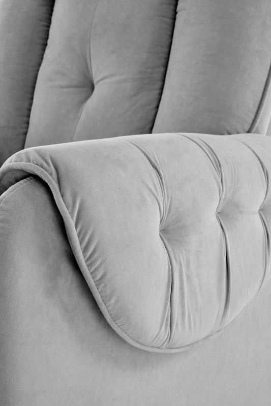 Křeslo ušák HORTON šedé