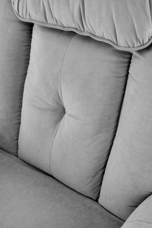 Křeslo ušák HORTON šedé